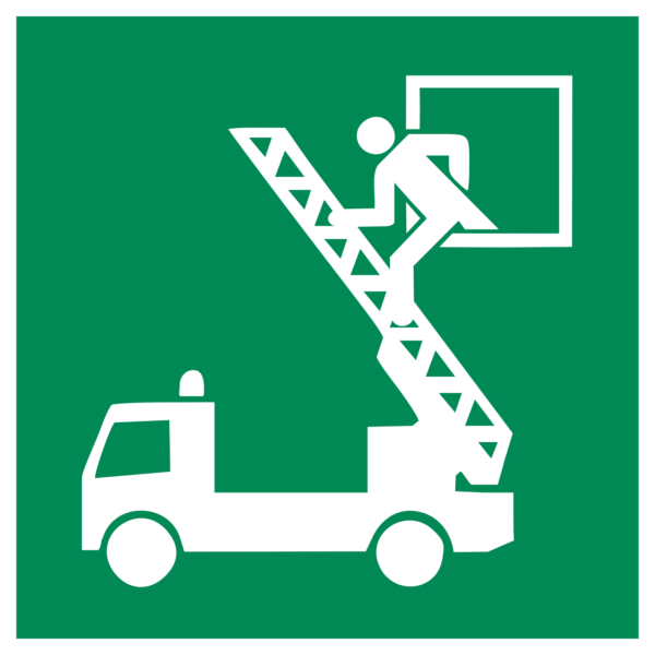 Rescue Window Sign (ISO 7010)