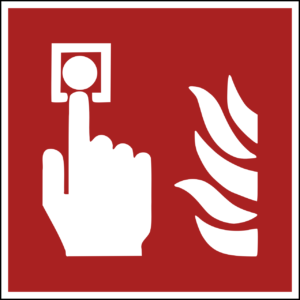 Fire Alarm Call Point Sign (ISO 7010)