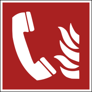 Fire Emergency Telephone Sign (ISO 7010)