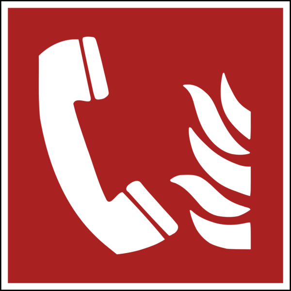 Fire Emergency Telephone Sign (ISO 7010)