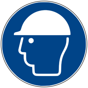Wear Head Protection Sign (ISO 7010)
