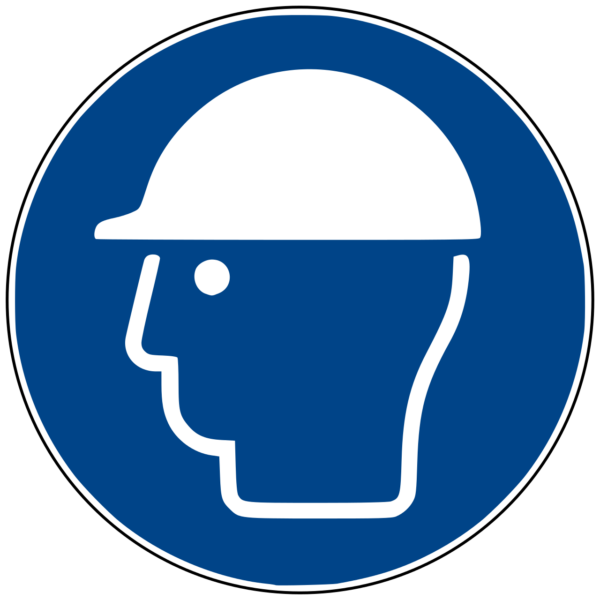Wear Head Protection Sign (ISO 7010)