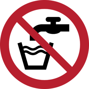 Not Drinking Water Sign (ISO 7010)