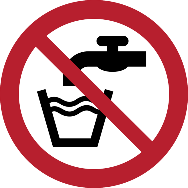 Not Drinking Water Sign (ISO 7010)