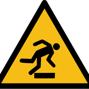 Floor-level Obstacle Warning Sign (ISO 7010)