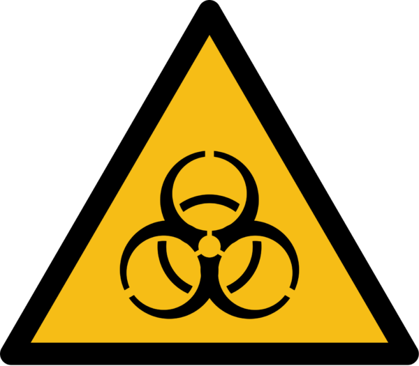 Biological Hazard Warning Sign (ISO 7010)
