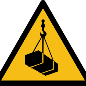 Overhead or Suspended Load Warning Sign (ISO 7010)