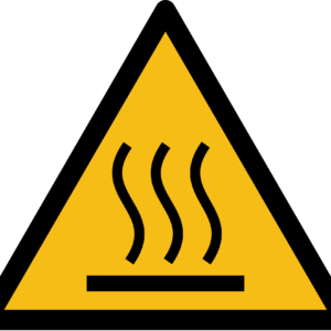 Hot Surface Warning Sign (ISO 7010)