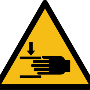 Crushing of Hands Warning Sign (ISO 7010)