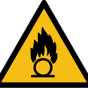 Oxidizing Substance Warning Sign (ISO 7010)