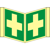 First Aid Nose Sign (ISO 7010) for Wall Attachment