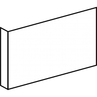 Neutral Flag Sign for Ceiling or Wall Attachment (Rectangle, Short Side Installation)